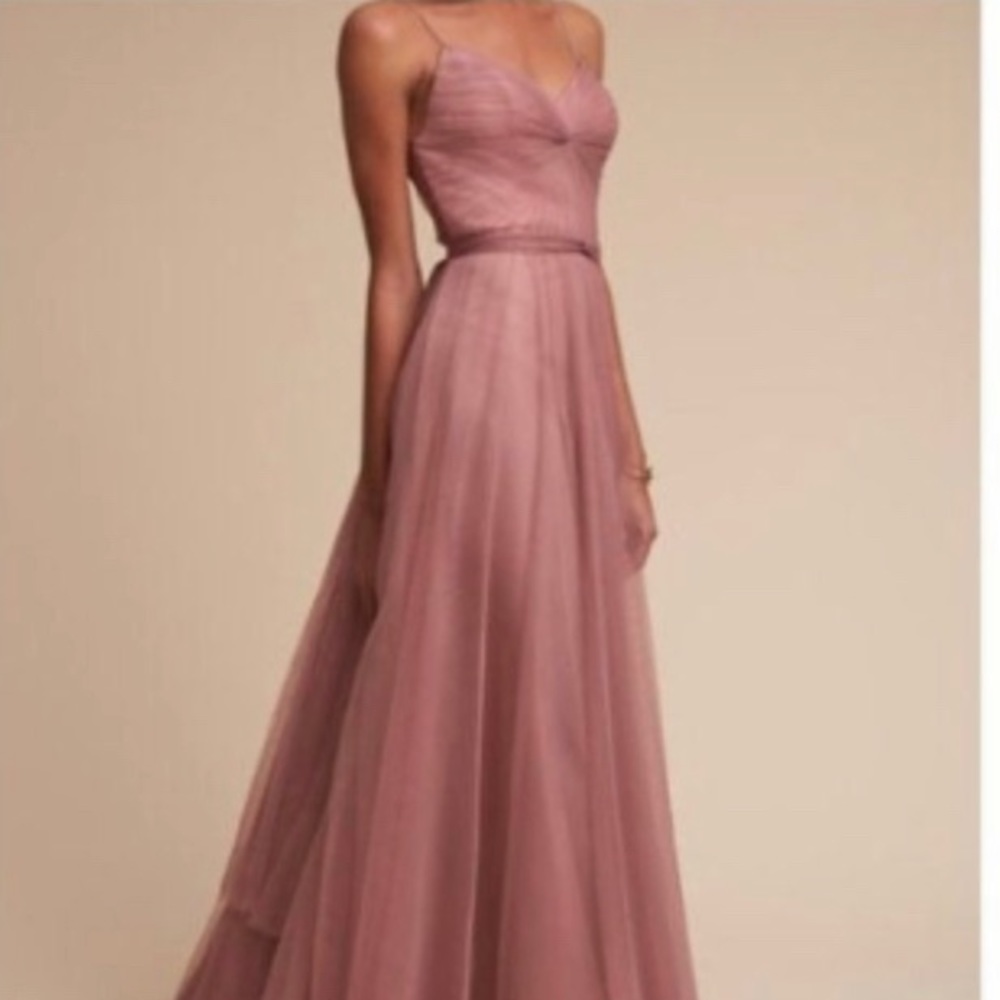 BHLDN Tinsley Dress - Dusty Rose
